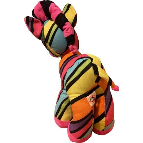 Peek-A-Boo 15” Rainbow Striped Pony Horse Plush Stuffed Animal - Picture 7 of 8